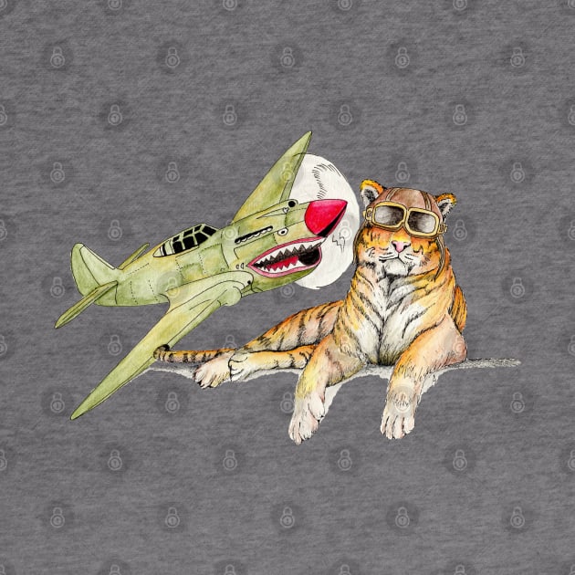 P40 Flying Tiger by AaronShirleyArtist